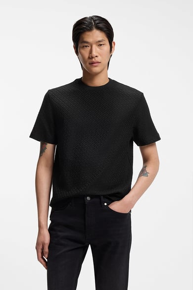 ΜΠΛΟΥΖΑ T-SHIRT BOSS - 001 ΜΑΥΡΟ